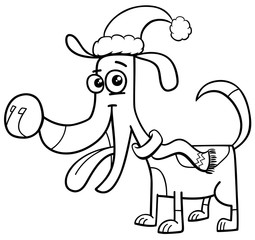 dog with scarf coloring book