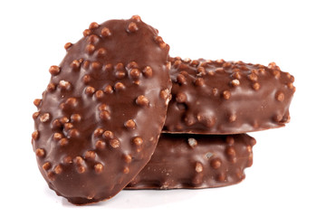 chocolate candy isolated on white background