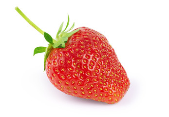 Red berry strawberry isolated on white background