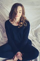 Naklejka premium Portrait of beautiful girl