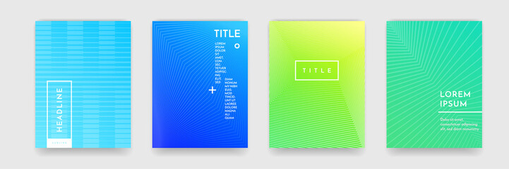 Abstract Gradient Color Pattern Texture For Book Cover Template