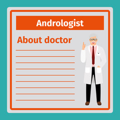 Medical notes about andrologist template