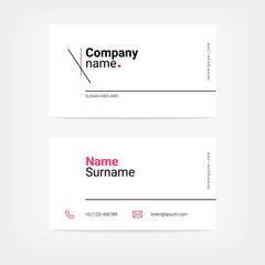 Color business card template.