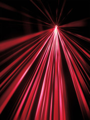 Red laser disco light