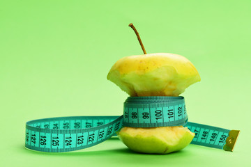 Concept of diet food, weight management and healthy nutrition