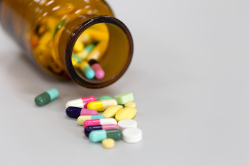 Medicine research of medicine, pharmaceutics and health care  for education. 