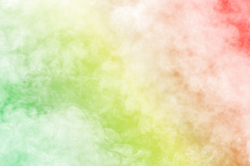 Abstract colorful smoke on  background.