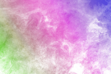 Abstract colorful smoke on  background.
