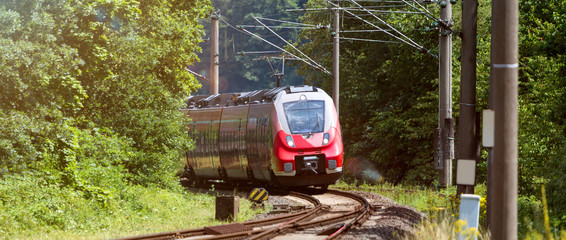 passenger train outdoors