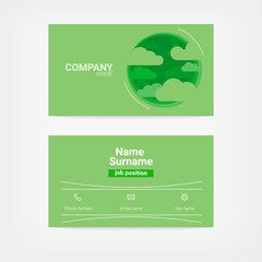 Color business card template.