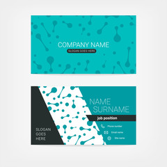 Color business card template.