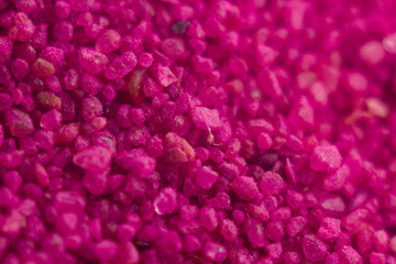 Purple stones Magenta Grains of sand  macro