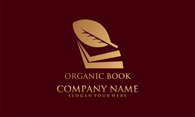 leaf organic book logo