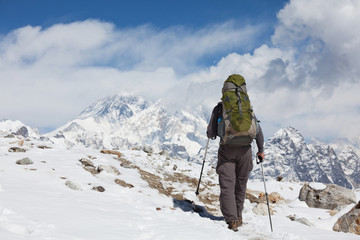Fototapeta na wymiar Hike in Himalaya