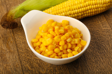 Sweet canned corn
