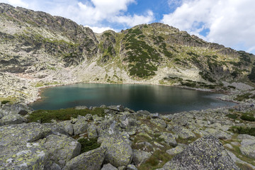 Fototapeta na wymiar Amazing Panoramic view of Musalenski lakes, Rila mountain, Bulgaria