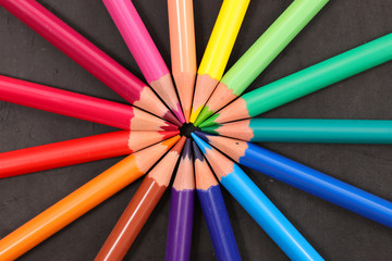 Naklejka premium colored pencils