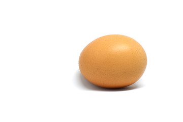 Egg on white backgroung.