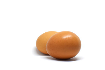 Egg on white backgroung.