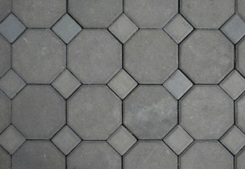 Concrete brick walkway