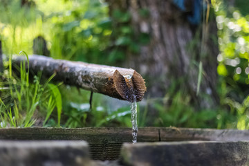 Water source, drinking water, natural spring water, clear, cold