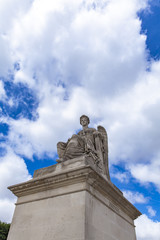 Statue L'Histoire at Place du Carrousel in Paris