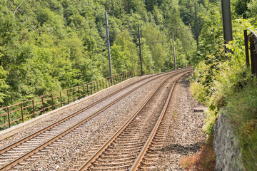 verrostete Bahngleise