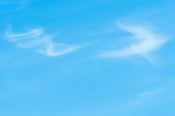 Air clouds in the blue sky.