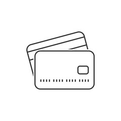 Credit card outline icon
