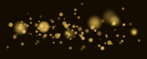Gold glare bokeh in motion. Abstract christmas background with golden lights. Footage for the photo © sersupervector