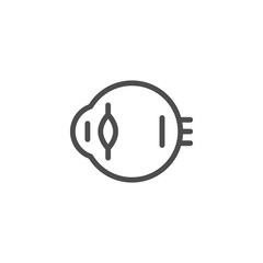 Eyeball line icon