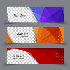Vector abstract design banner background. Vector illustration.