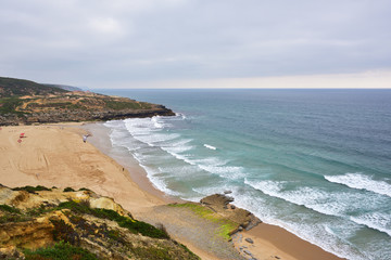 Fototapeta na wymiar Ericeira beach in Portugal