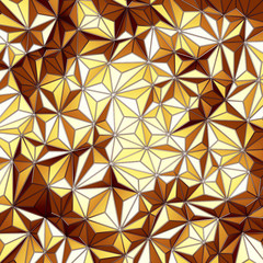 Golden chaotic poligons pattern background