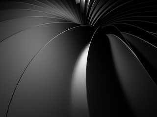Dark Metallic Twist Spiral Tunnel Background