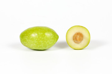 Green young olive