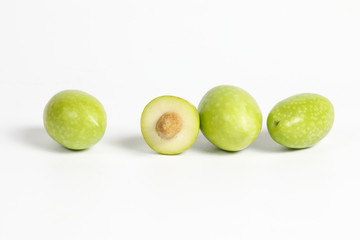 Green young olive