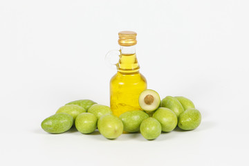 Green young olive oil
