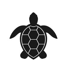 Obraz premium Ikona żółwia morskiego