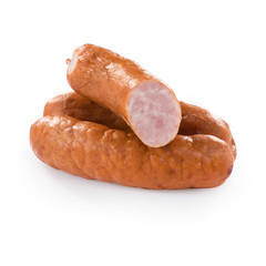 Sausage isolated on white