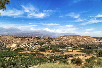 Landscape on the Island of Crete, Greece