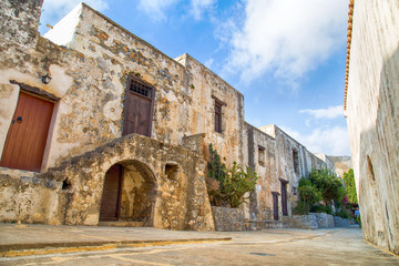 Fototapeta na wymiar Historic Monastery Of Preveli On The Island of Crete, Greece