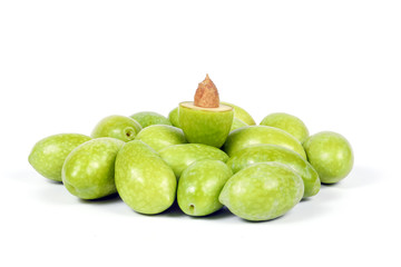 Green young olive