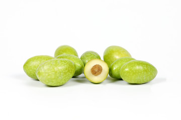 Green young olive