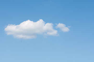 Amazing beautiful blue sky with white clouds as background.