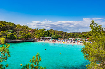 Spanien Mallorca Bucht Strand Urlaub Sommer  Balearen Insel Mittelmeer