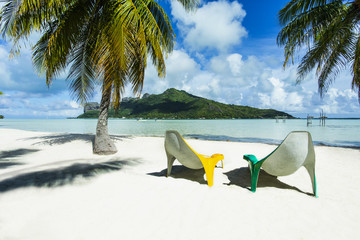 lagon paradisiaque à tahiti en polynésie 