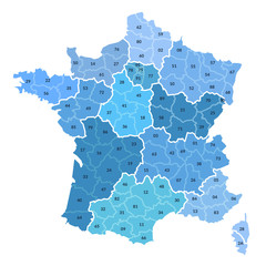 d&eacute;partements