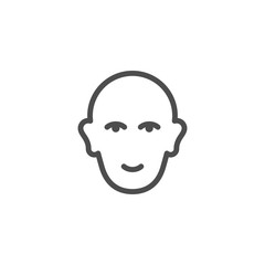 Human head line icon