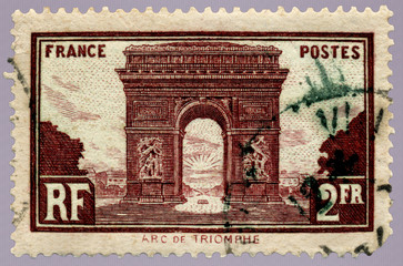 Arc de Triomphe French Postage Stamp